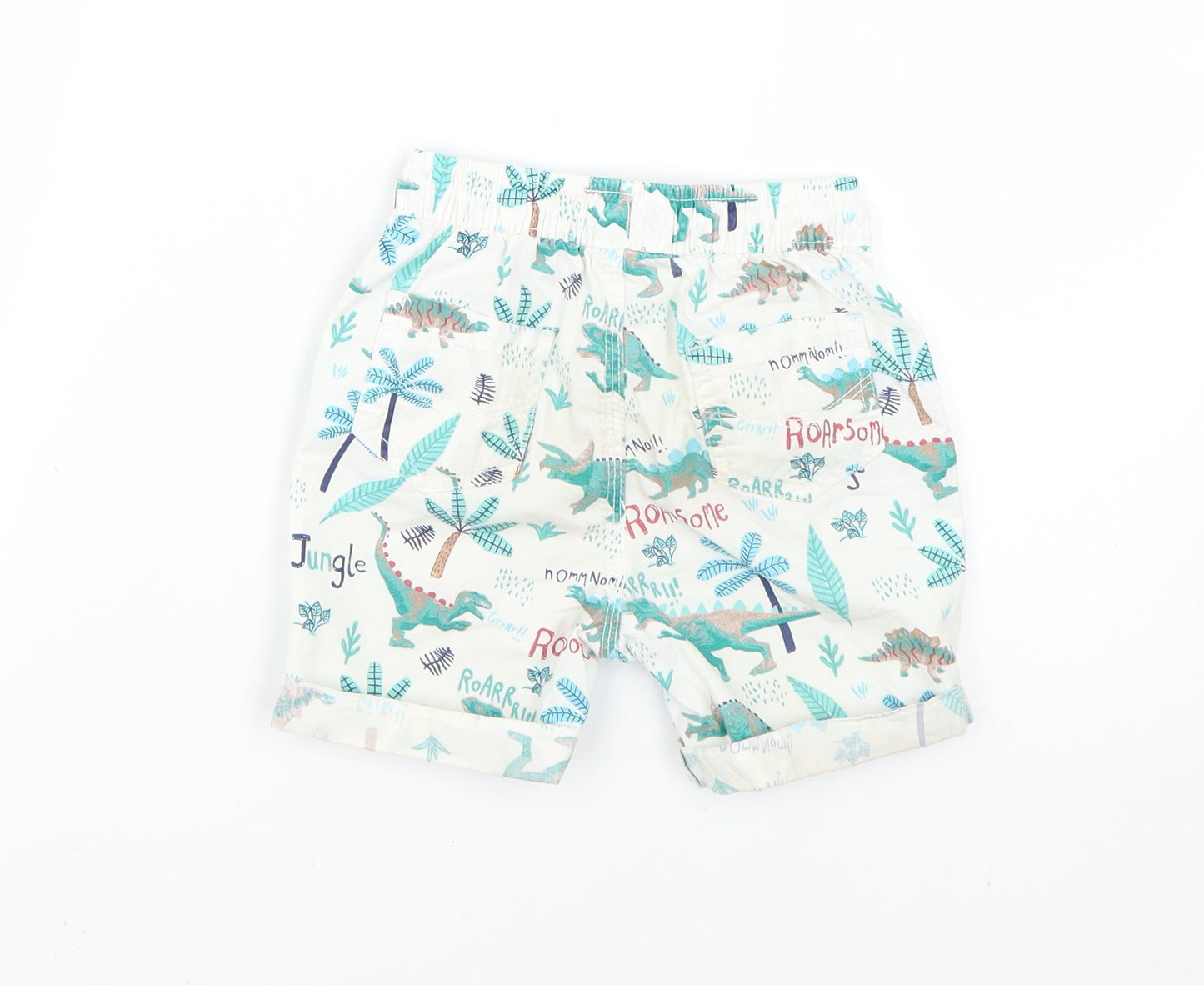 George Baby Multicoloured Geometric  Cropped Trousers Size 12-18 Months