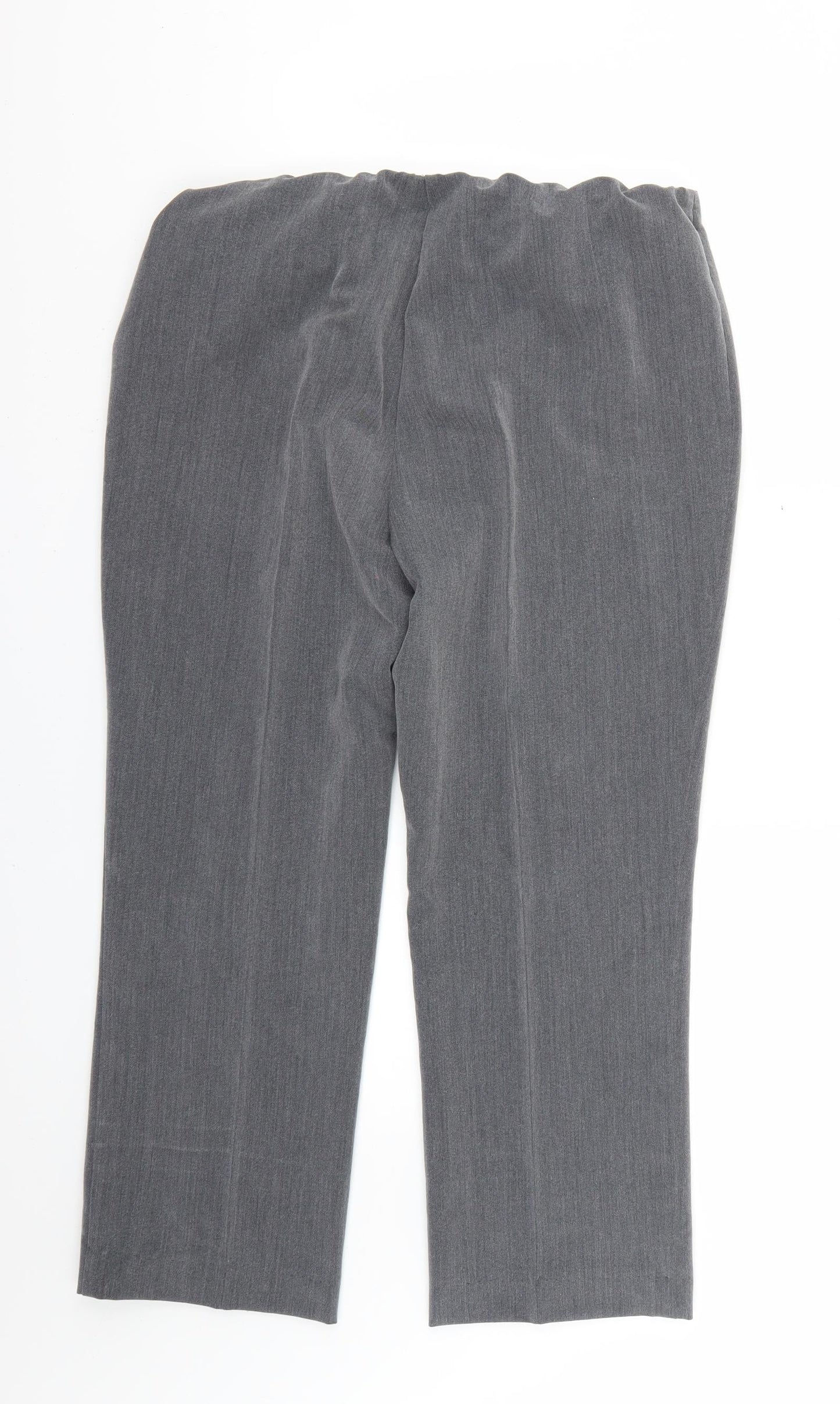 bm collection Womens Grey   Trousers  Size 12 L25 in