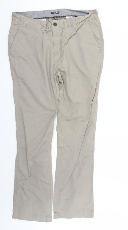 Mens UK Size 38 boston crew Regular Fit Straight Beige Jeans