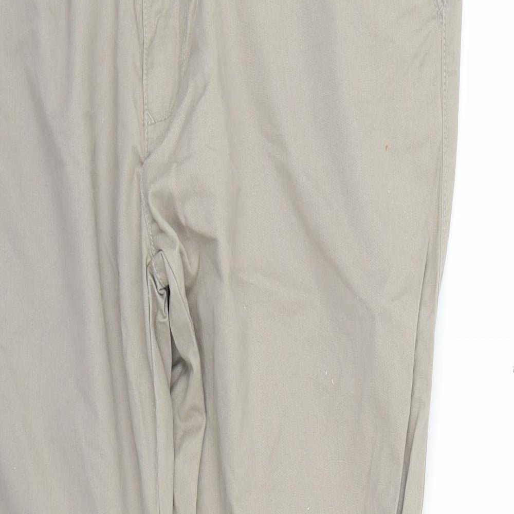 Mens UK Size 38 boston crew Regular Fit Straight Beige Jeans