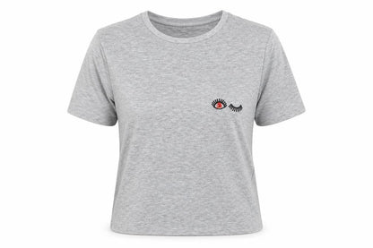 Womens UK Size 6 New Look Grey Basic T-Shirt