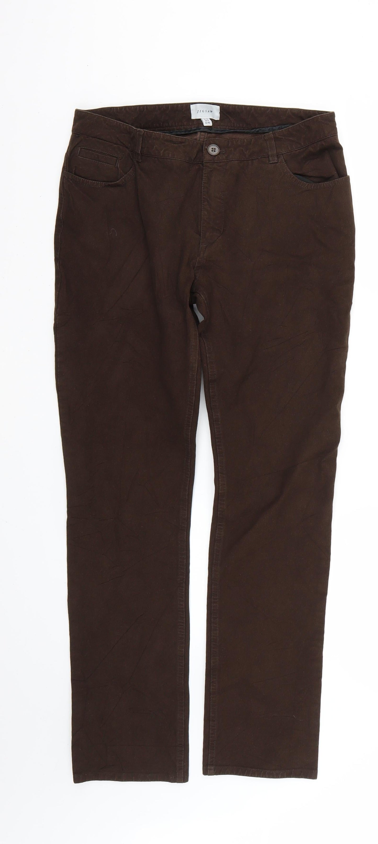 Womens UK Size 12 Jigsaw Regular Fit Skinny Brown Jeans