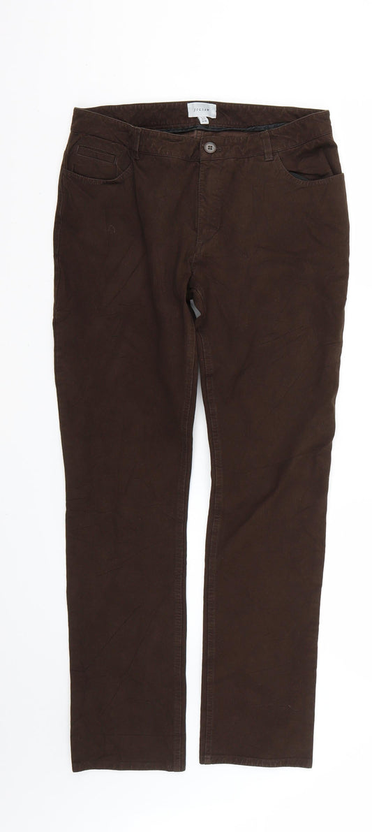 Womens UK Size 12 Jigsaw Regular Fit Skinny Brown Jeans