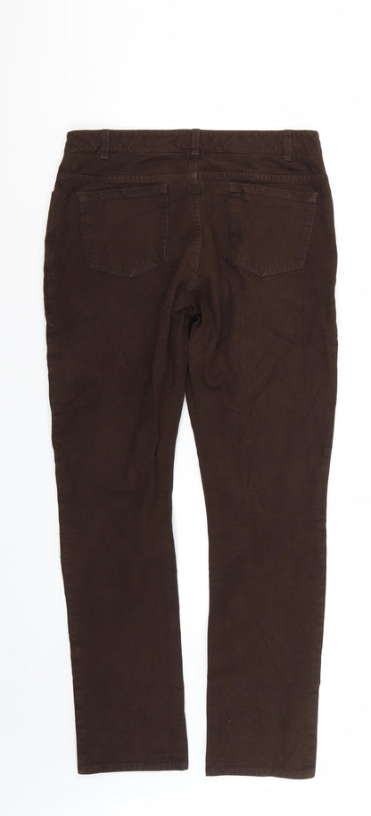 Womens UK Size 12 Jigsaw Regular Fit Skinny Brown Jeans