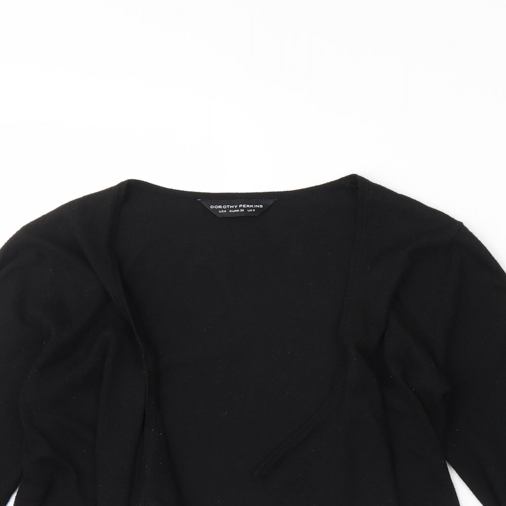 Womens UK Size 8 Dorothy Perkins Black Cardigan Jumper