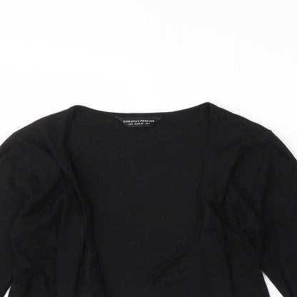 Womens UK Size 8 Dorothy Perkins Black Cardigan Jumper