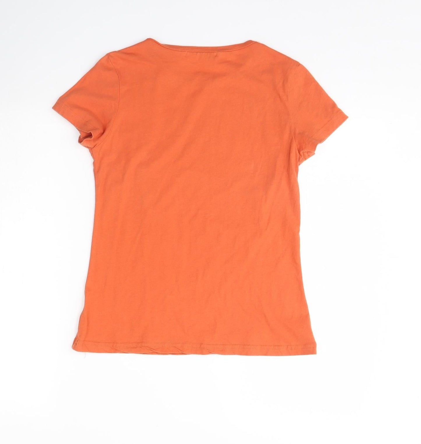Glamorous Womens Orange   Basic T-Shirt Size 8  - seventies