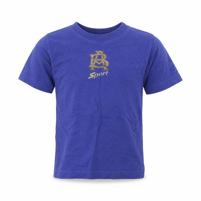 Front view of Blue Max boys’ blue basic t-shirt, size 5, years