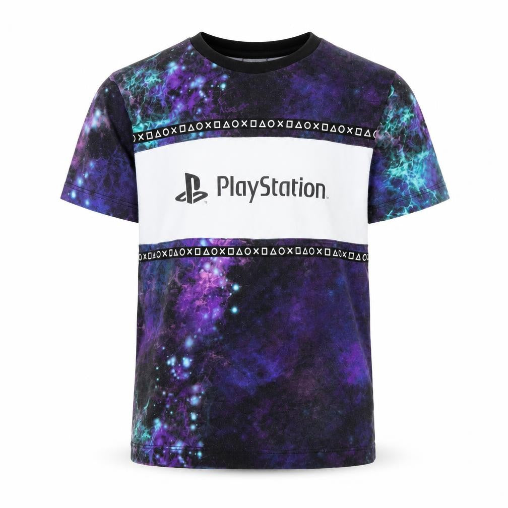 Front view of Next boys’ multicoloured basic t-shirt, size 7, years - playstation