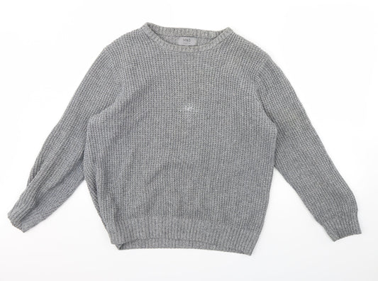 M&s Mens Grey   Pullover Jumper Size L