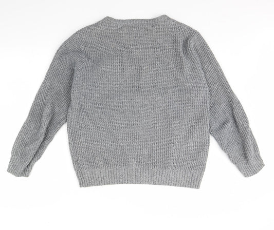 M&s Mens Grey   Pullover Jumper Size L