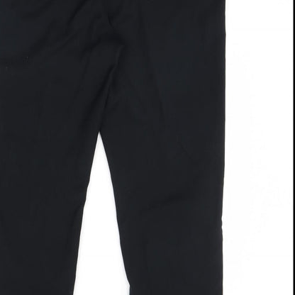 Womens UK Size 40 in M&S Regular Fit Dress Pants Black Trousers