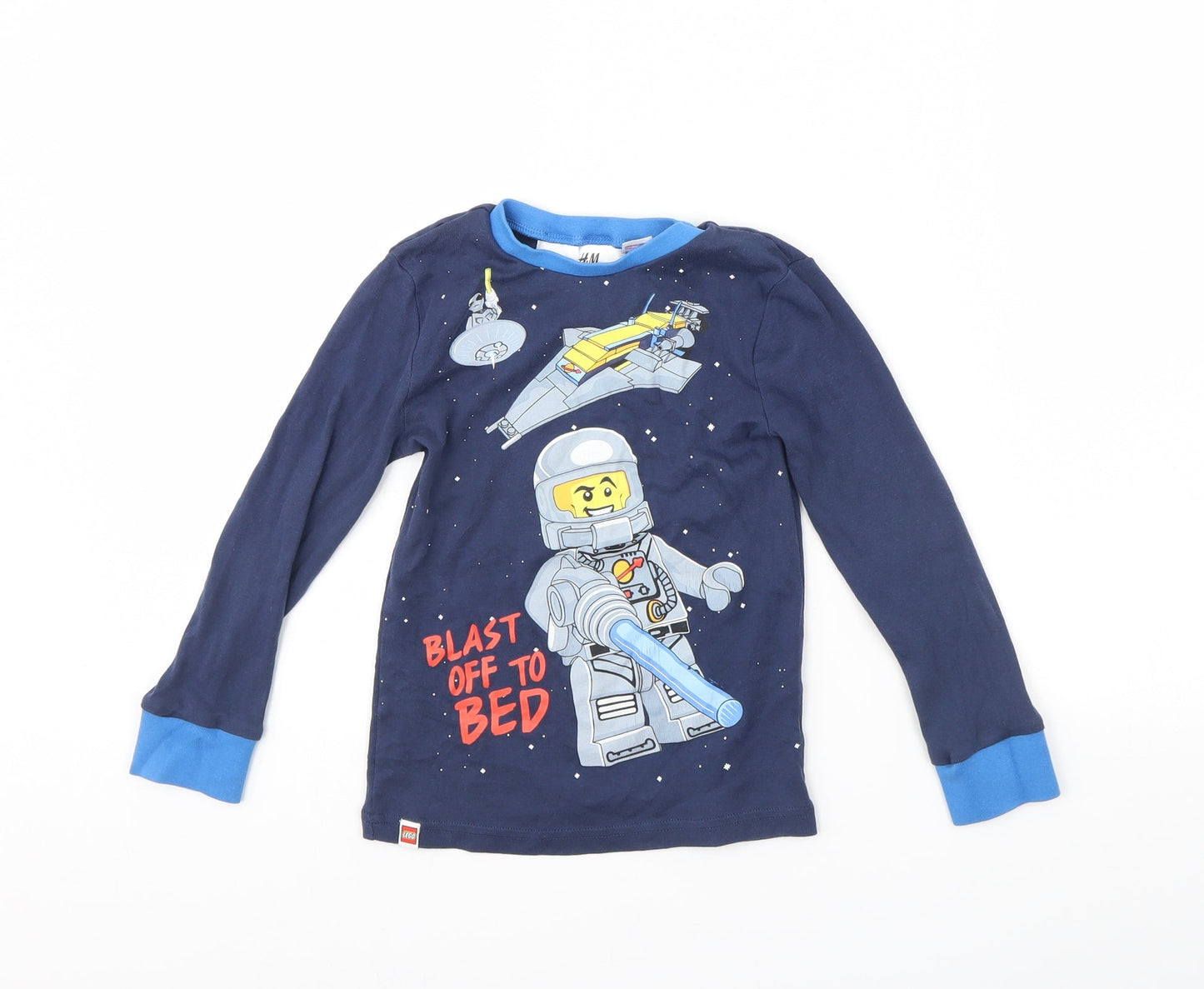 H&M Boys Blue   Basic T-Shirt Size 4 Years  - Lego