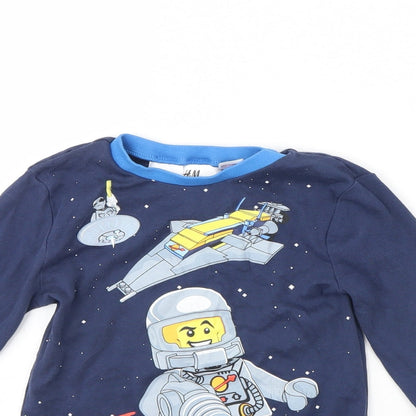 H&M Boys Blue   Basic T-Shirt Size 4 Years  - Lego