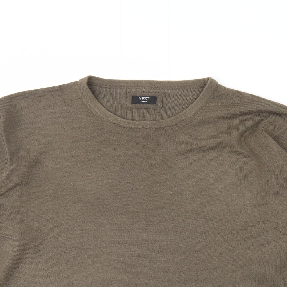 NEXT Mens Brown   Pullover Jumper Size L