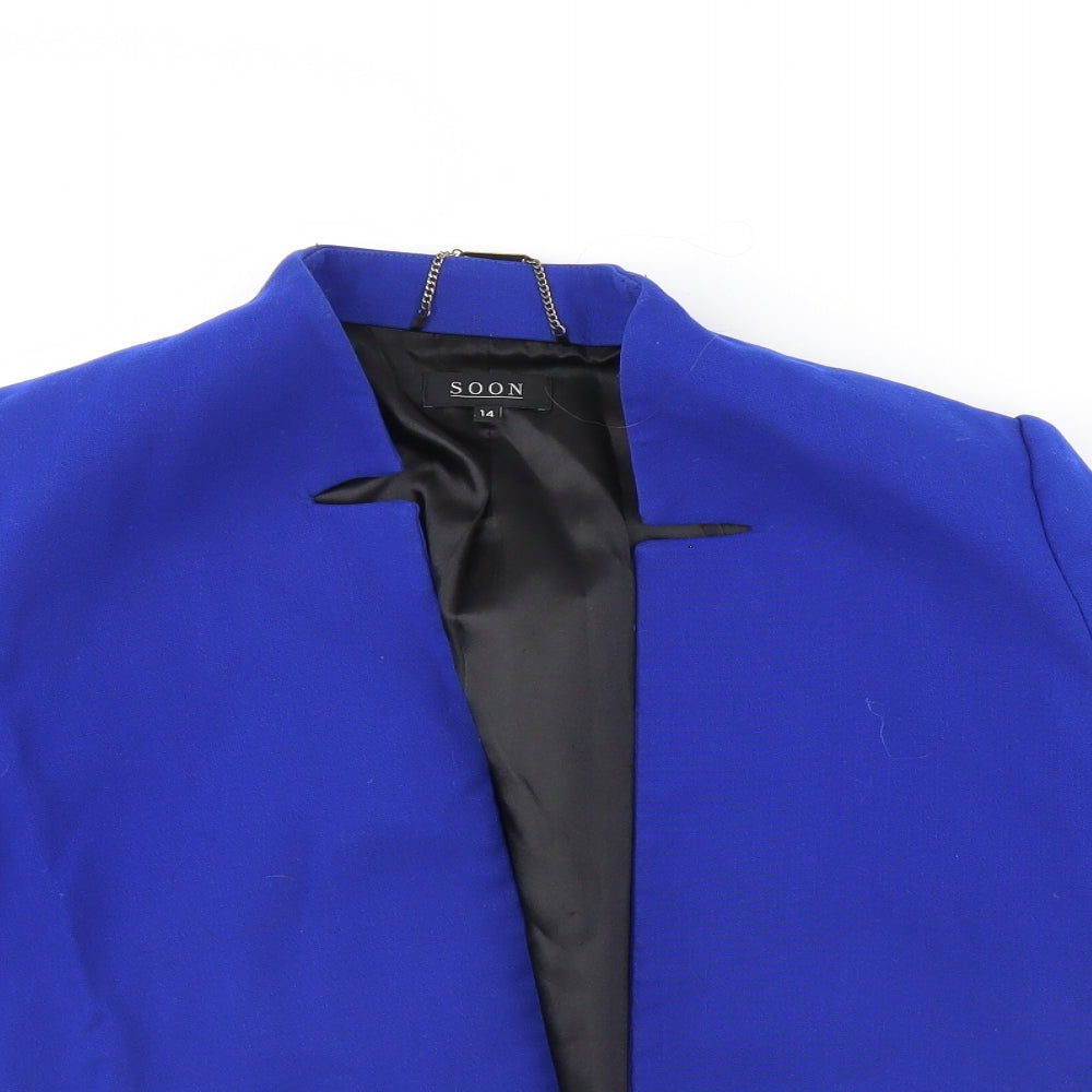 Womens UK Size 14 Soon Blue Jacket