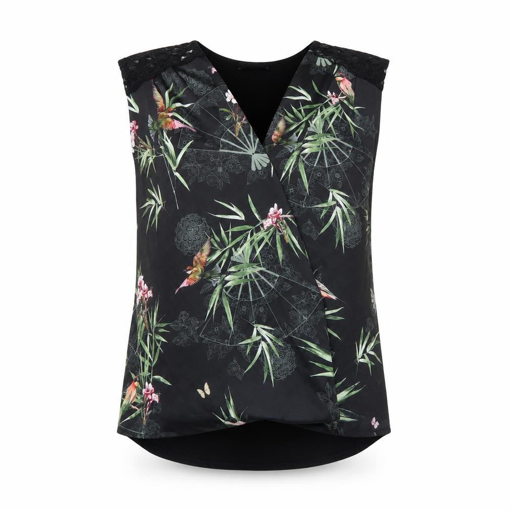 Womens UK Size S Wallis Black Basic Tank