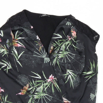 Womens UK Size S Wallis Black Basic Tank