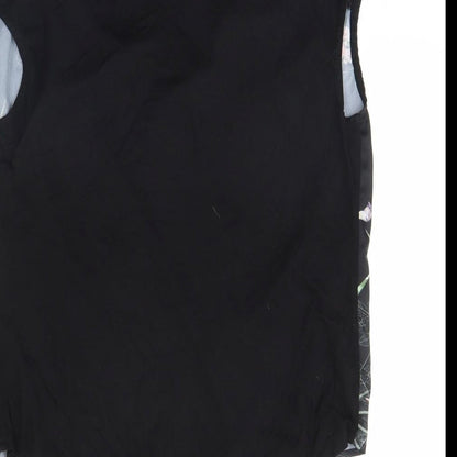 Womens UK Size S Wallis Black Basic Tank