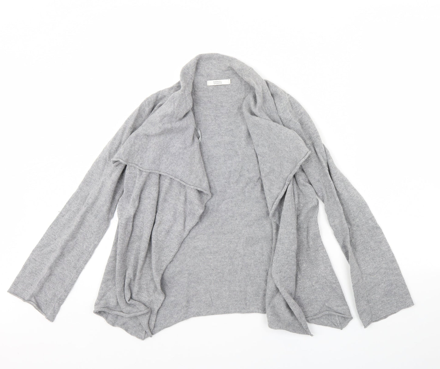 Womens UK Size 10 M&s Grey Cardigan Jumper