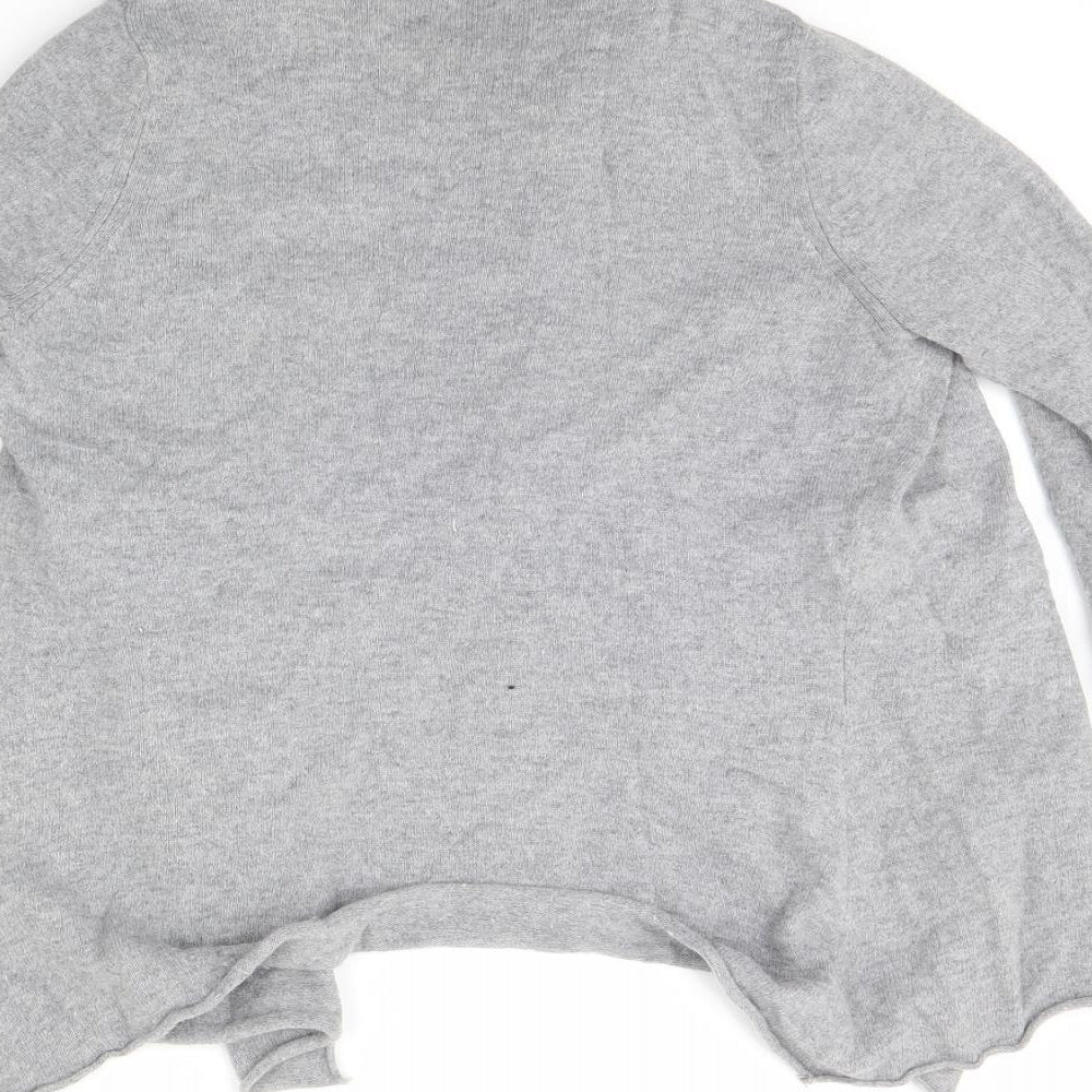 Womens UK Size 10 M&s Grey Cardigan Jumper