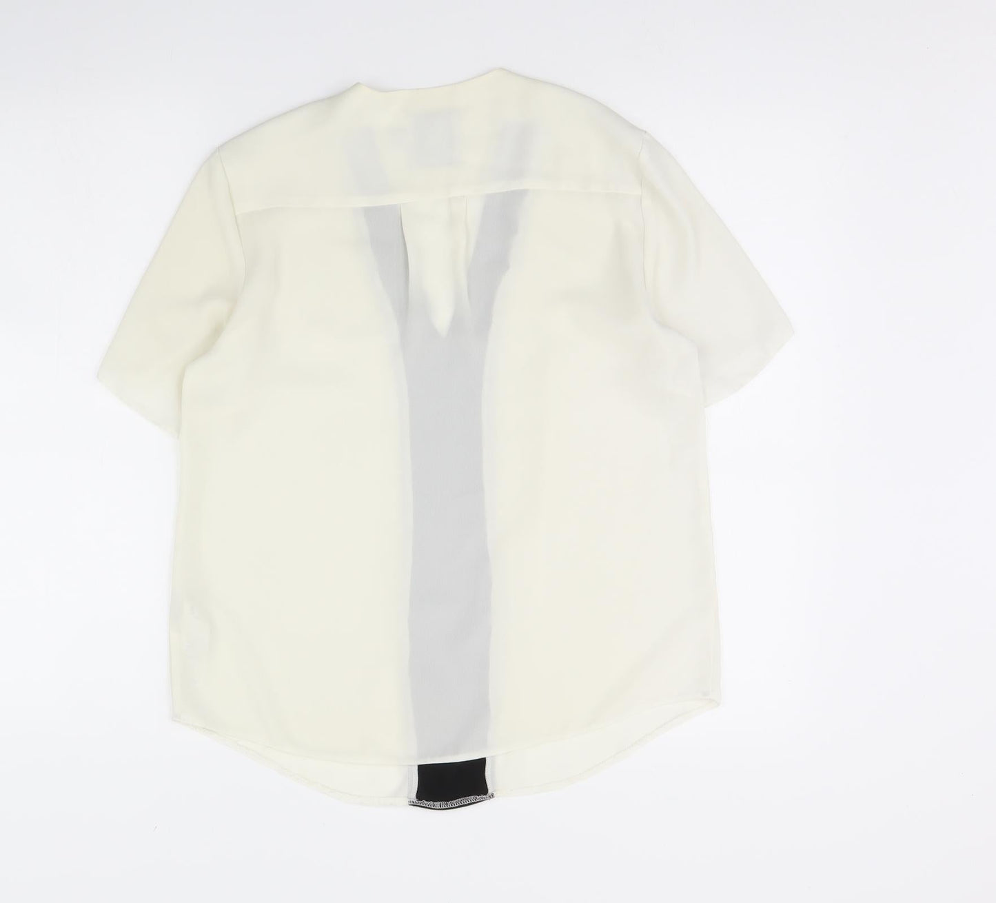 Womens UK Size 10 ASOS Ivory Basic Blouse