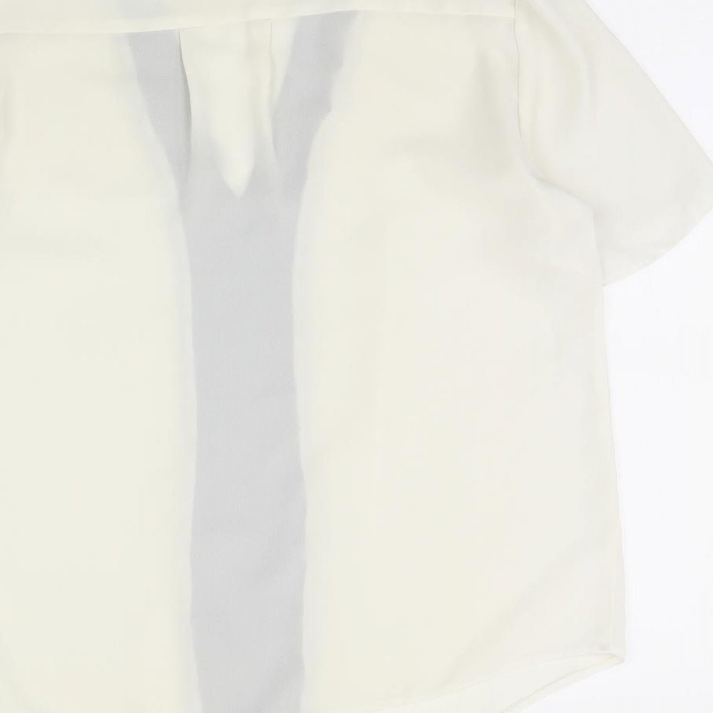 Womens UK Size 10 ASOS Ivory Basic Blouse