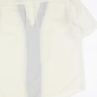 Womens UK Size 10 ASOS Ivory Basic Blouse