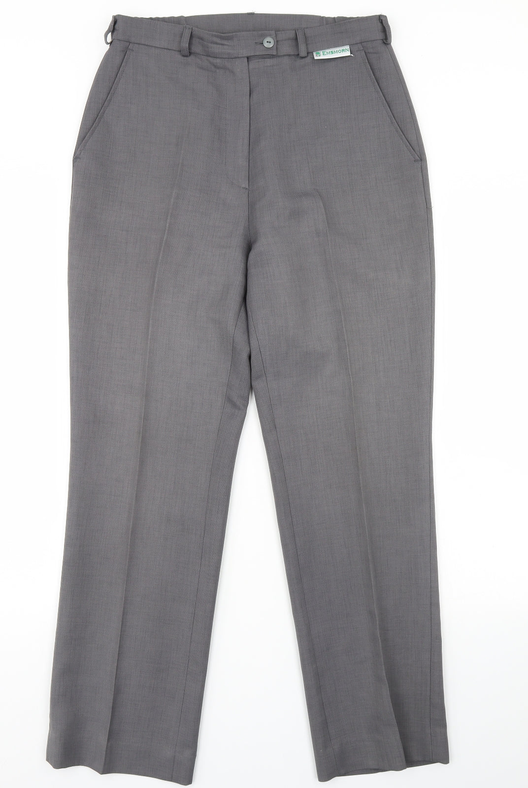 Esmorn Womens Grey   Dress Pants Trousers Size 12 L31 in