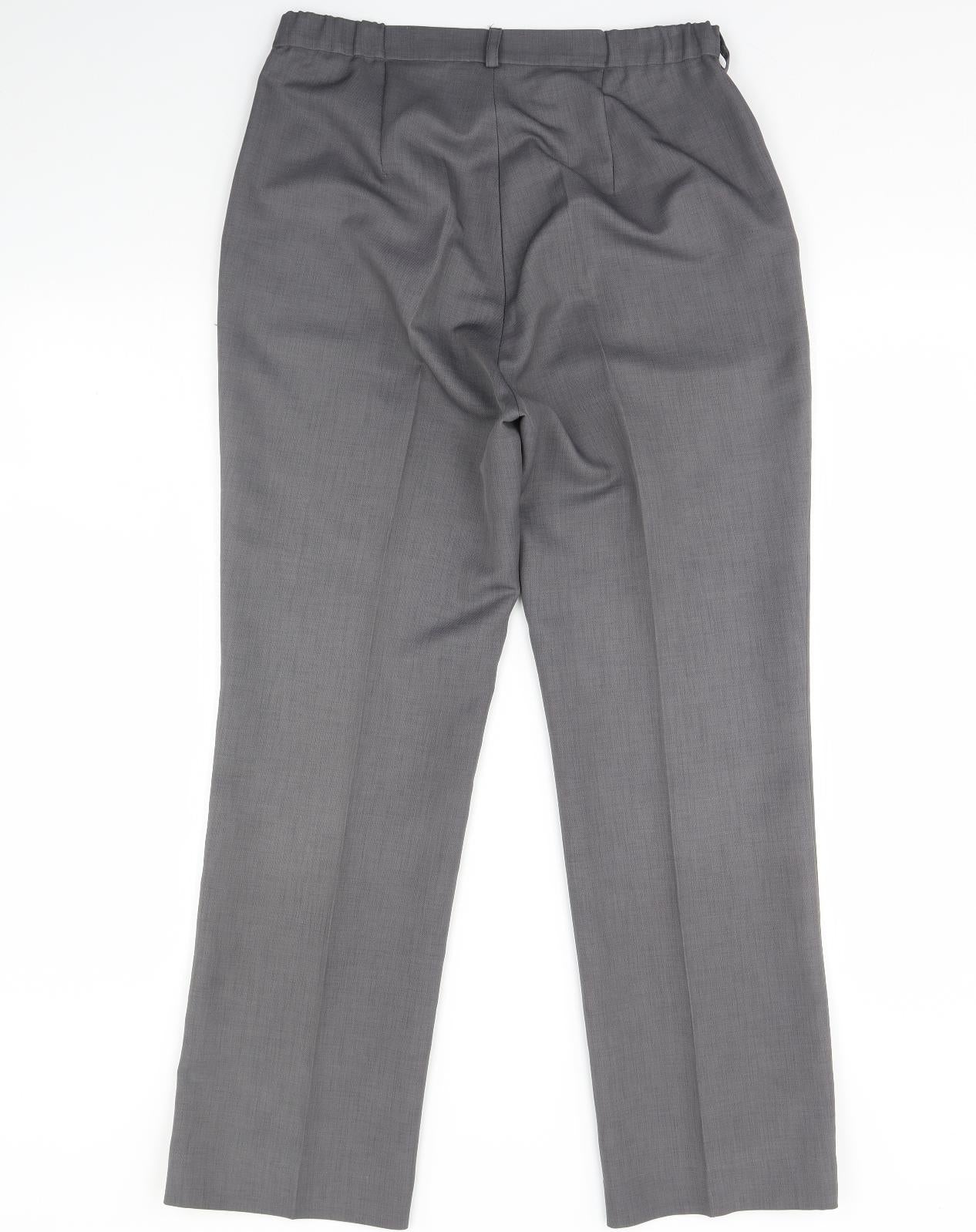 Esmorn Womens Grey   Dress Pants Trousers Size 12 L31 in