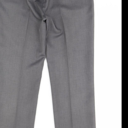 Esmorn Womens Grey   Dress Pants Trousers Size 12 L31 in
