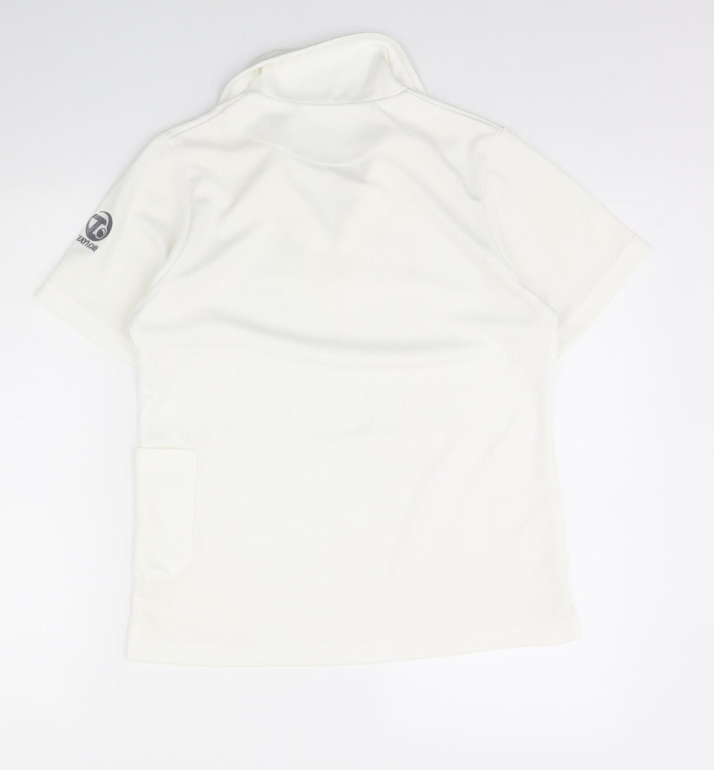 Taylor Mens White    Polo Size S