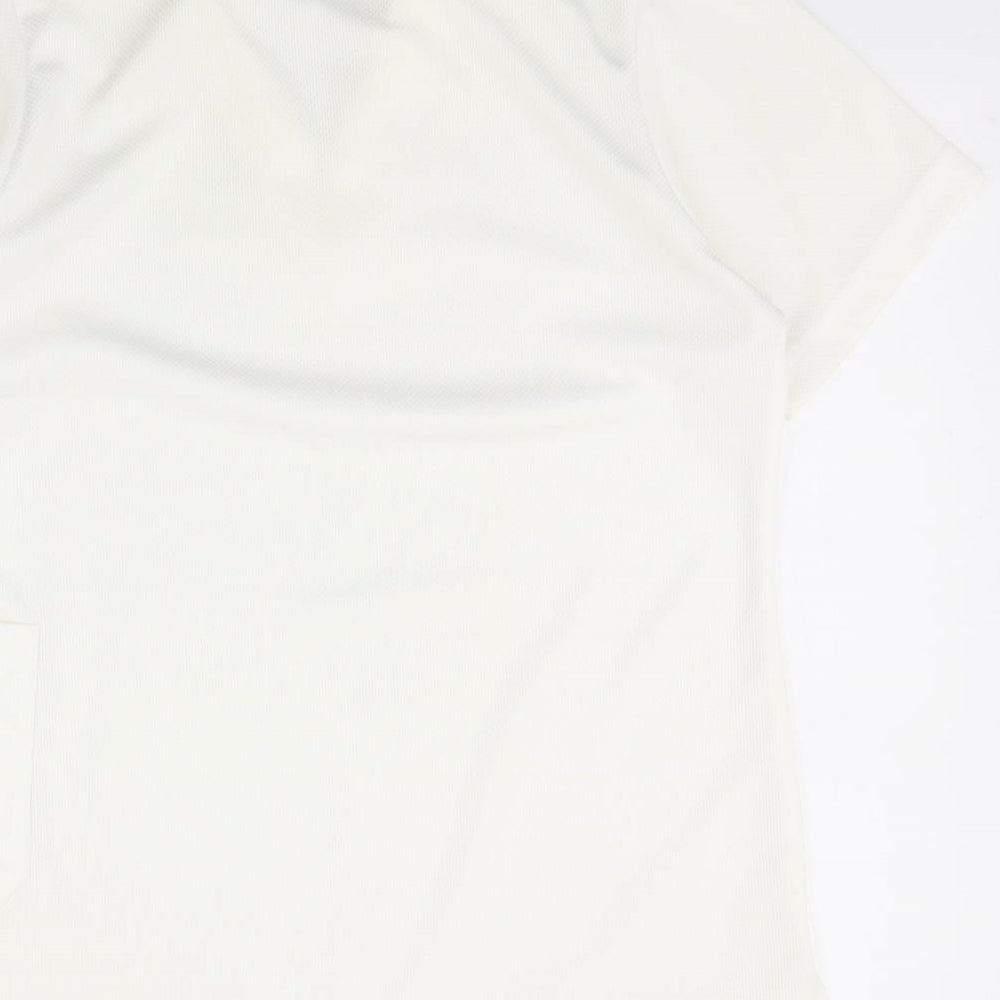 Taylor Mens White    Polo Size S