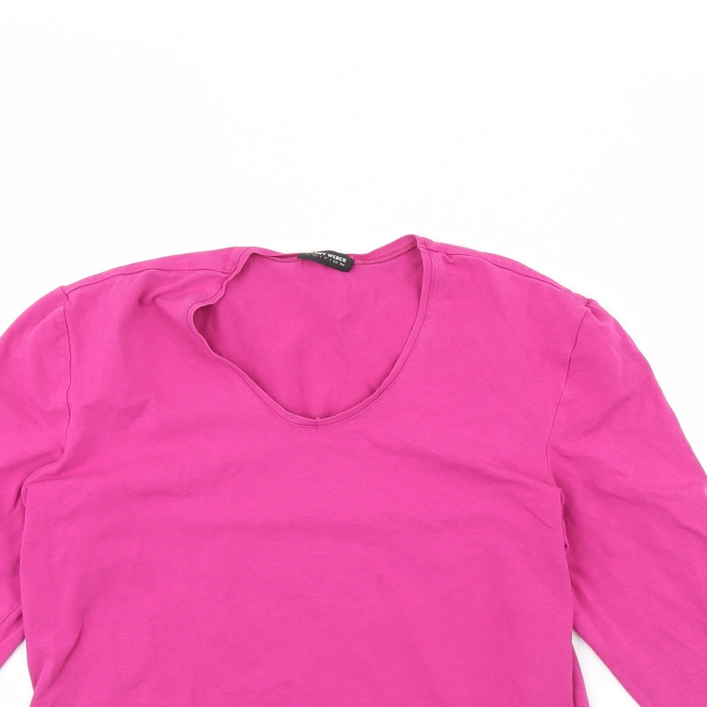 Womens UK Size 12 Gerry Weber Pink Basic Blouse