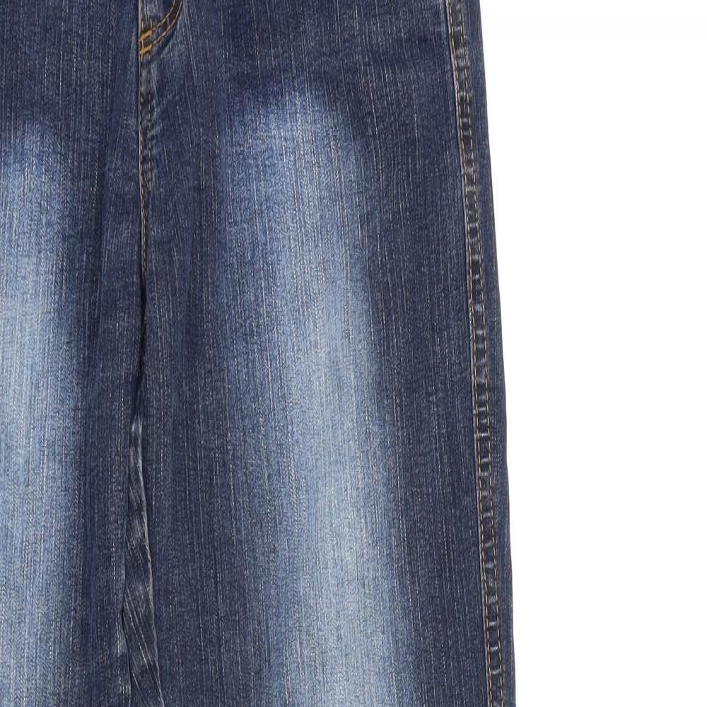 Preworn Womens Blue  Denim Straight Jeans Size 28 in L30 in