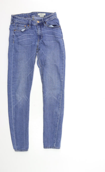 Womens UK Size 26 in Preworn Regular Fit Skinny Blue Jeans
