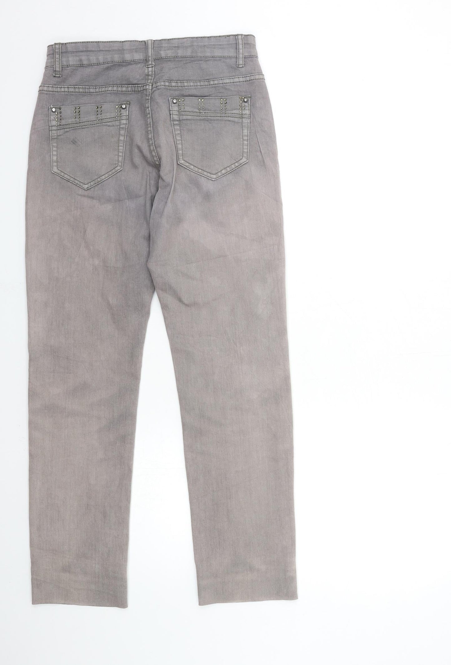 H&D Womens Grey  Denim Skinny Jeans Size 28 in L28 in