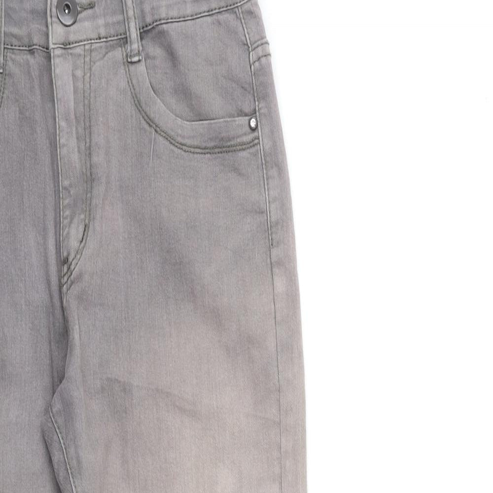 H&D Womens Grey  Denim Skinny Jeans Size 28 in L28 in