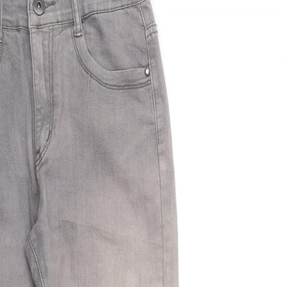 H&D Womens Grey  Denim Skinny Jeans Size 28 in L28 in