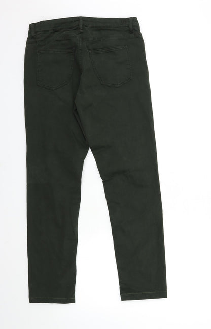 H.I.S Womens Green  Denim Skinny Jeans Size 10 L26 in