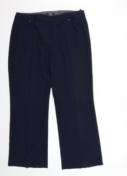 Womens UK Size 38 in Preworn Regular Fit  Blue Trousers