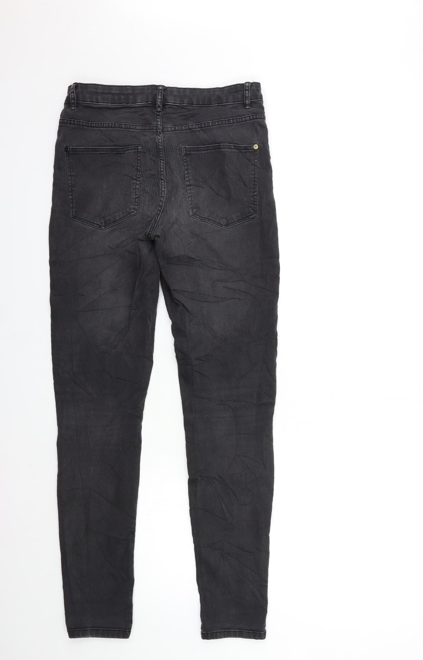 Womens UK Size 28 in Preworn Regular Fit Skinny Black Jeans