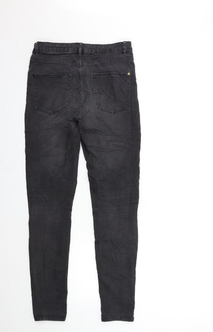 Womens UK Size 28 in Preworn Regular Fit Skinny Black Jeans