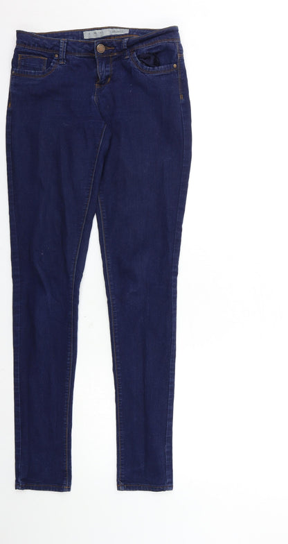 Denim & Co. Womens Blue  Denim Skinny Jeans Size 8 L32 in