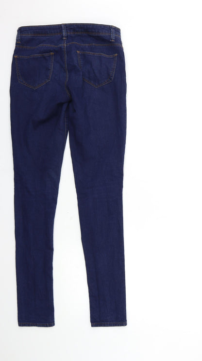 Denim & Co. Womens Blue  Denim Skinny Jeans Size 8 L32 in