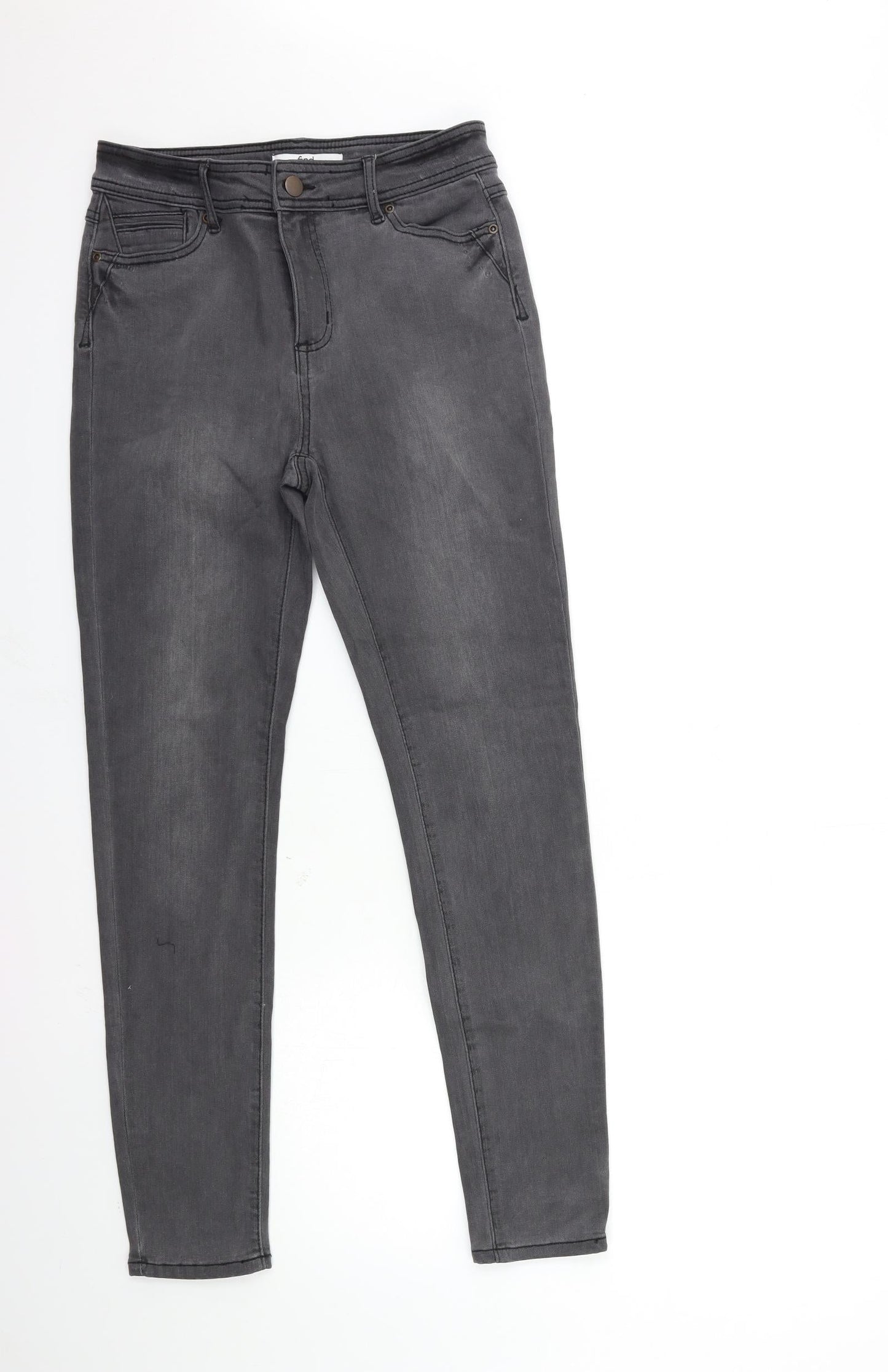 Womens UK Size 30 in find. Regular Fit Skinny Grey Jeans