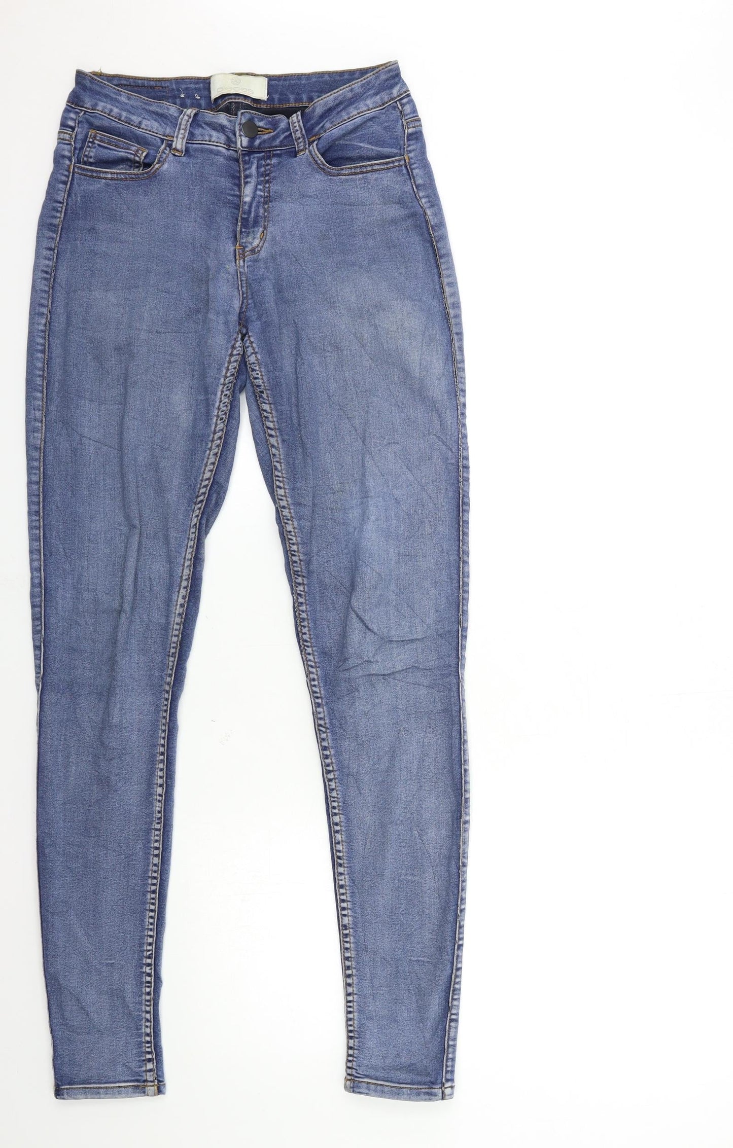 Womens UK Size 26 in Pieces Regular Fit Skinny Blue Jeans