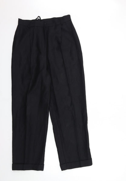 Womens UK Size 30 in Preworn Regular Fit  Black Trousers