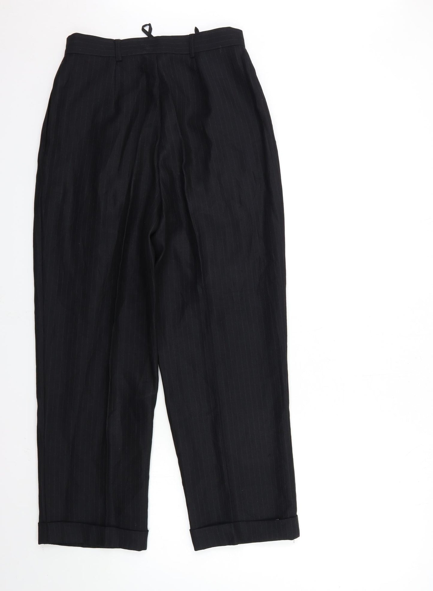 Womens UK Size 30 in Preworn Regular Fit  Black Trousers
