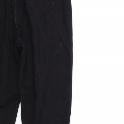 Denim & Co. Womens Black  Denim Jegging Jeans Size 12 L26 in